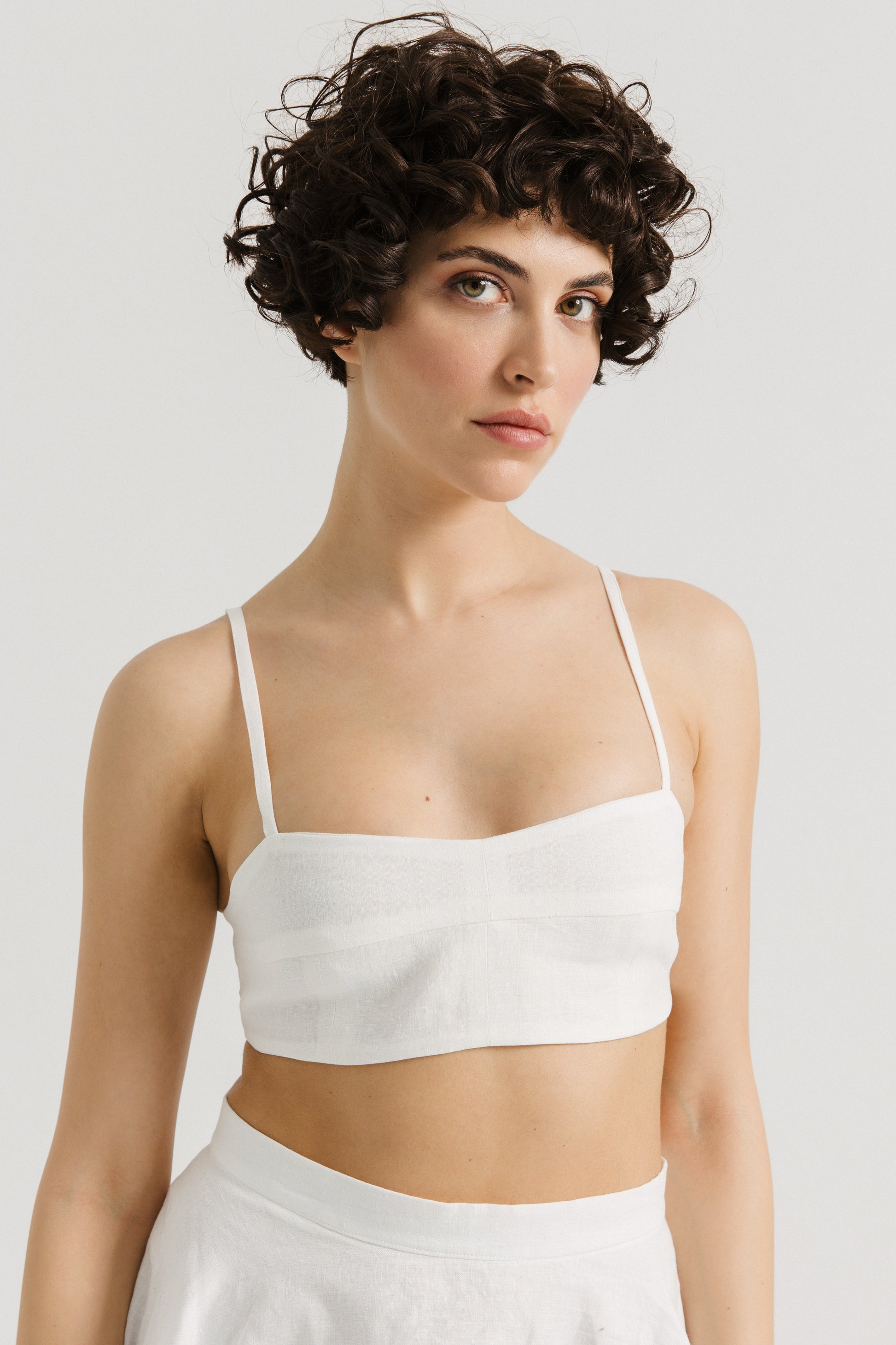 HAM FABRICS - Nova Crop Top en Lin