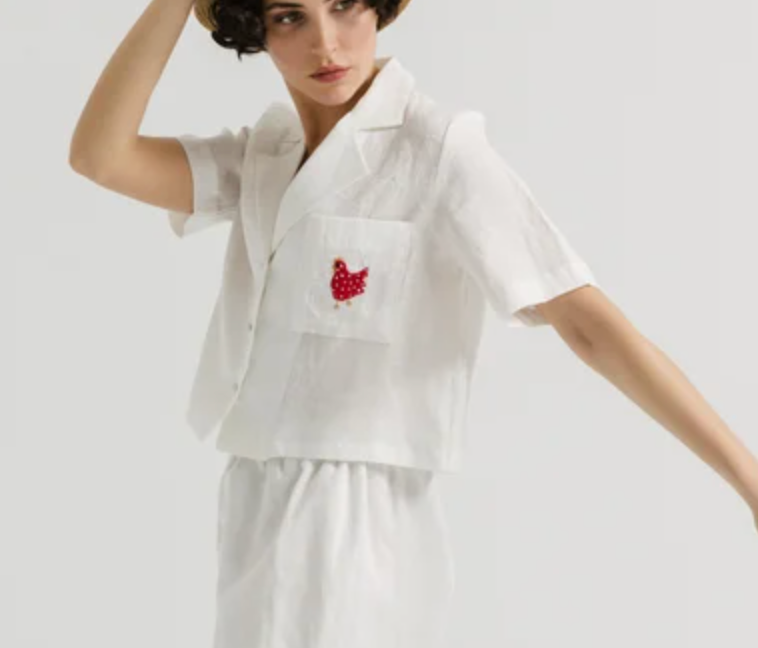 HAM FABRICS - Chemise en lin Coq