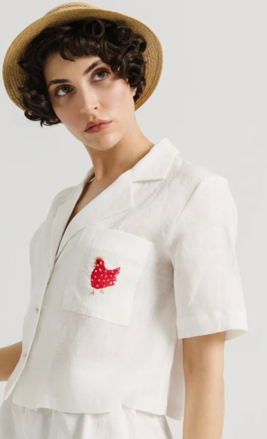 HAM FABRICS - Chemise en lin Coq