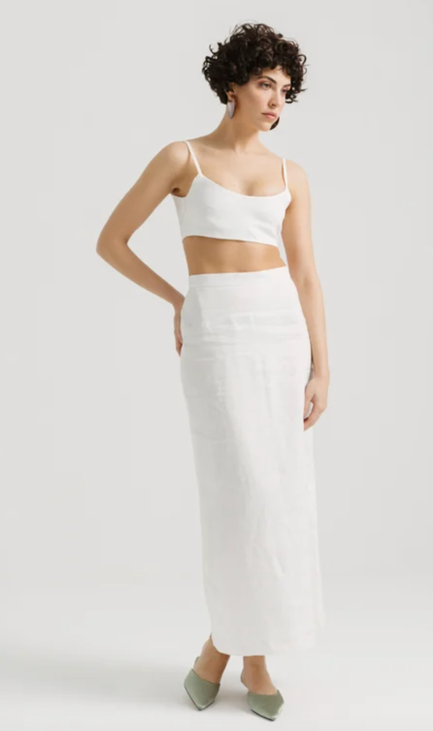 HAM FABRICS - Jupe en lin Slim