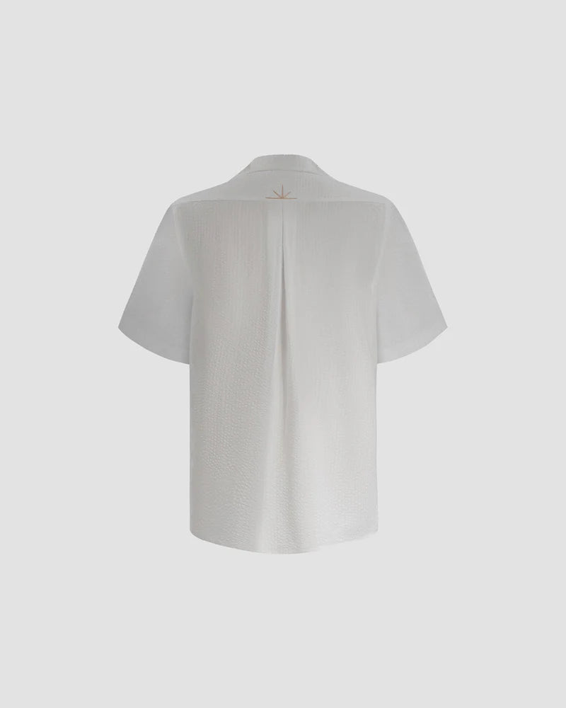 WAVE TEXTURE - Sair Shirt - Couture Blanc